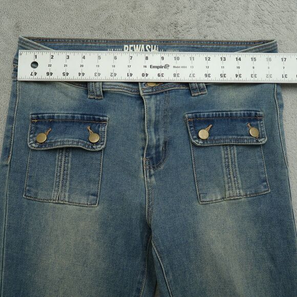 Rewash Jeans Women's Size 16 Blue High-Rise Flare Denim Pants 32" Inseam Stretch - Picture 15 of 16